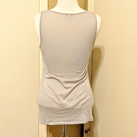 $15 EXPRESS silver and gray knit blouse - Picture 5 of 7